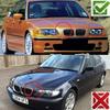 Pair Car Front Bumper Kidney Grill Grille Glossy Black Racing Grills For BMW 3 Series E46 4-Door 4DR 1998 1999 2000 2001