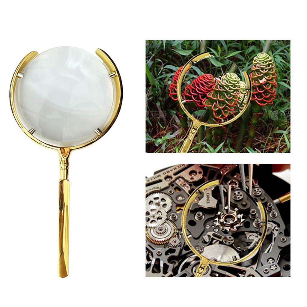 10X Magnifying Glass Handheld Eye Loupes Magnifier Magnifying Lens for Newspaper Reading Jewelry Coin Stamps Inspection