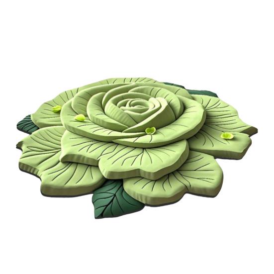 Floral Floor Mat Realistic 3D Visual Effect Flower Carpet Absorbent Floor Rug with Non-Slip Backing for Bedroom Entrance Living Room