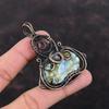 Медный кулон Ларимар, медная проволока, кулон с драгоценным камнем, медный ювелирный кулон для женщин, кулон ручной работы, ювелирный ларимар, подарок для жены