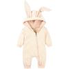 Toddler Infant Baby Boy Girl Rabbit Ear Hooded Jumpsuit Romper Outfits Clothes