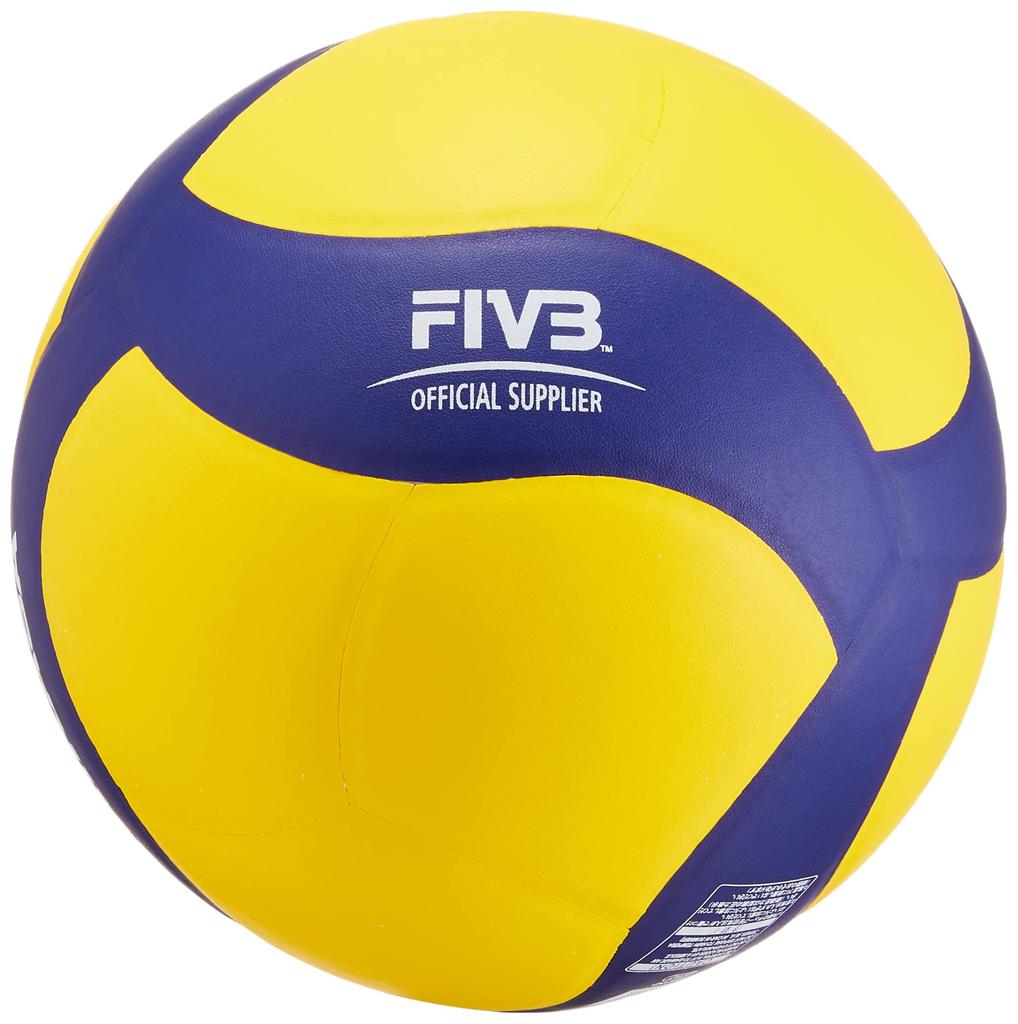 MIKASA Volleyball Practice Lightweight Size for Elementary School Recommended Internal Pressure Ball, 4, Students, Yellow/Blue, V430W-L, 0.3 Kgf/cm²