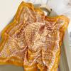 Small Square Scarf Letter Printed Silk Scarf Women's High Definition Thin Hair Tie Bags Tie Bags Commuting Career Accessories Neckerchiefs
