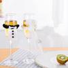 Wine Glass Cup Cover Bride Groom Costume Glass DIY Bride To Be Bridal Shower Bachelorette Party Decor