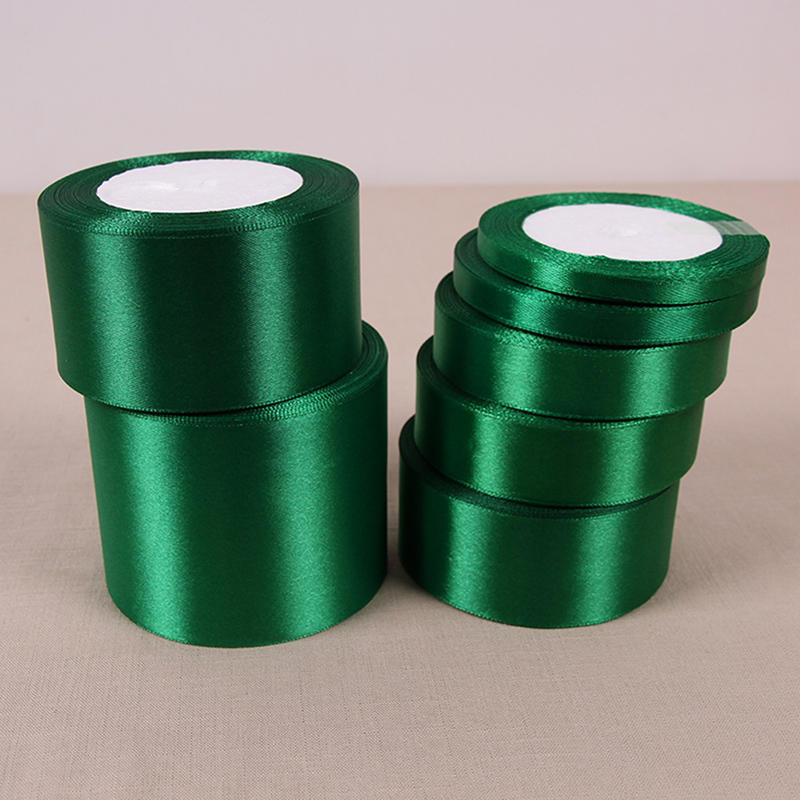 Dark Green 25 Yards Silk Satin Ribbon Wedding Party Decoration Gift Wrapping Christmas Year Apparel