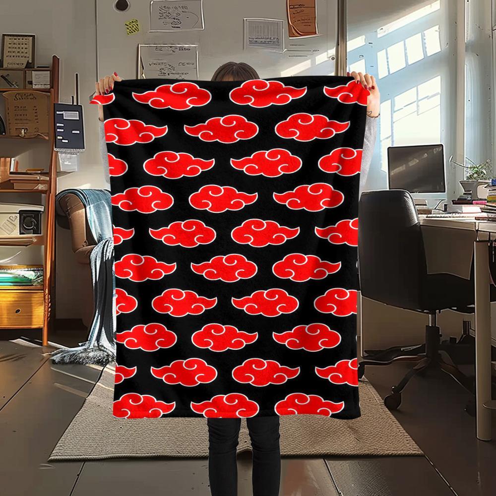 1PC Naruto Patterned Flannel Blanket Suitable For All Seasons For Home Decor Warmth And Comfort Gifts Holiday Present