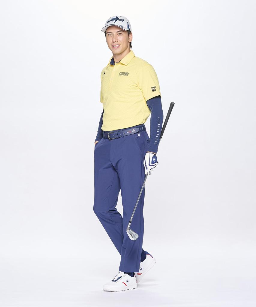 Брюки Coq Sportif Golf Слаксы Стрейч Однотонные Деловые Гольф LG5SLP00M NV00 [Le Golf] Мужские 2-сторонние (военно-морской флот)
