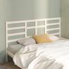 VidaXL Headboard White 206x4x104 Cm Solid Pine Wood 818161