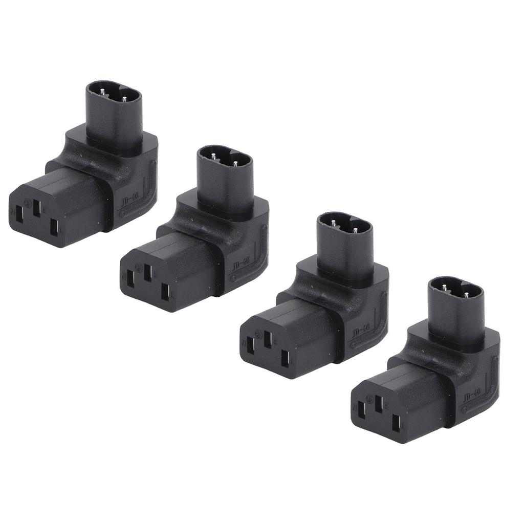 IEC320 C8 To C13 Power Adapter Male To Female 90 Degree Power Socket Adapter for Printer Scanner