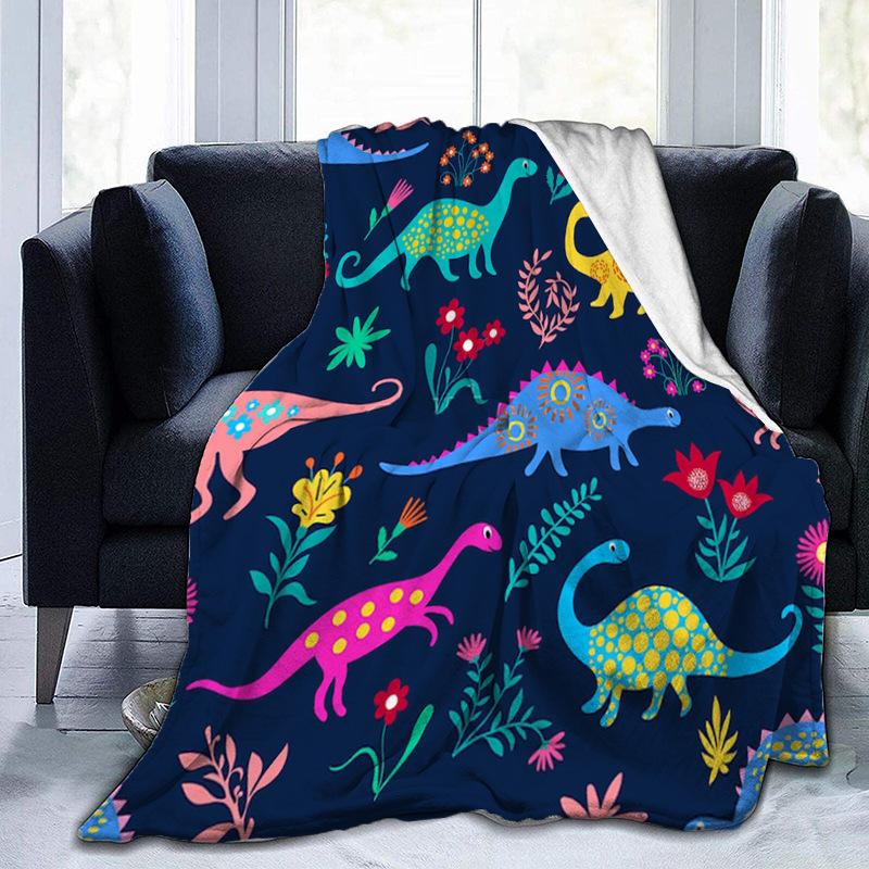 Printed Blanket Comfortable Soft Sofa Talk Blanket