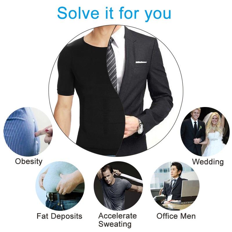 Жилет для похудения для мужчин, компрессионные рубашки для груди, гинекомастии, корректирующее белье, корректирующее белье