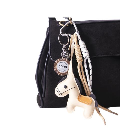 Брелок Яркий Цвет Искусственная Кожа Дизайн Лошади Брелок Подвеска Легкий Держатель для Ключей с Веревкой Аксессуар для Сумки для Телефона