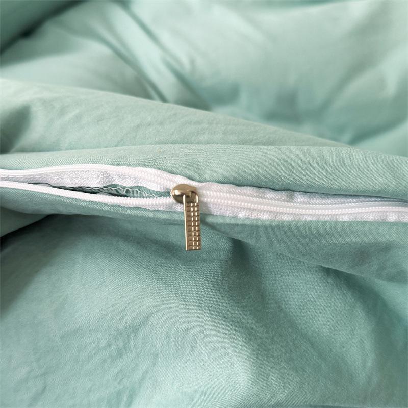 Cotton 4pcs Set Can Sleep Naked, Super Soft Pure Cotton Quilt Cover, Student Dormitory Three-piece Set, Bed Sheet, Bed Hat