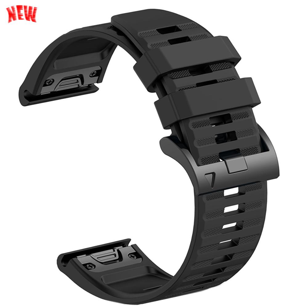 22 мм 26 мм Силиконовый спортивный ремешок QuickFit для Garmin Epix PRO instinct 3 Quatix/DELTA/TACTIX/Fenix 6XPro 7 E 8pro 5XPlus Браслет