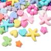 20-200Pcs Acrylic Cute Heart Star Beads For DIY Necklace Bracelet Earrings Jewelry Making Craft Accessories