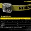 NU05 V2 KIT White/Red Light NITECORE Headlamp 4*High Performance LEDs CAMPING USB Rechargeable 40 Lumens for Rescue Bicycle