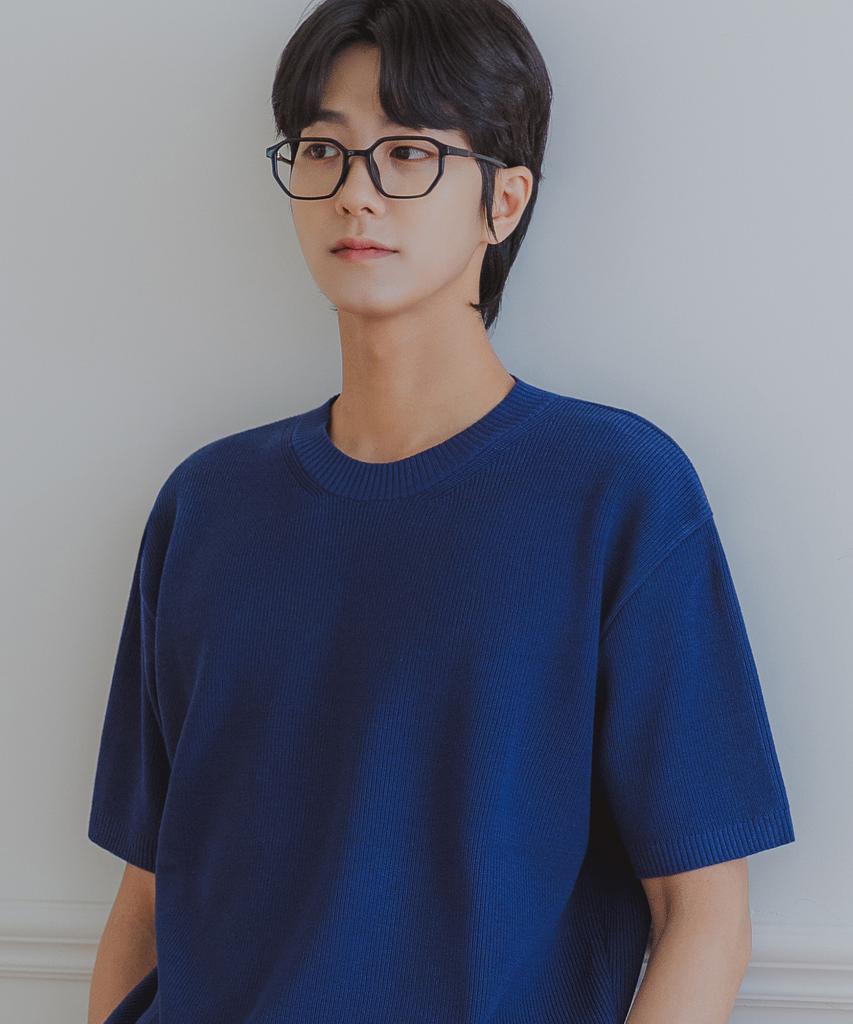 ALVINCLO [Deluxe] Hazzi Round Short Sleeve Knit Dlx1516 (4 Colors)