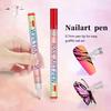 Nail Art Pen Set DIY Plastic Paint Markers for Gel Nails 0.7mm Tip Doodle Drawing Pens Gift for Beginners And Professionals