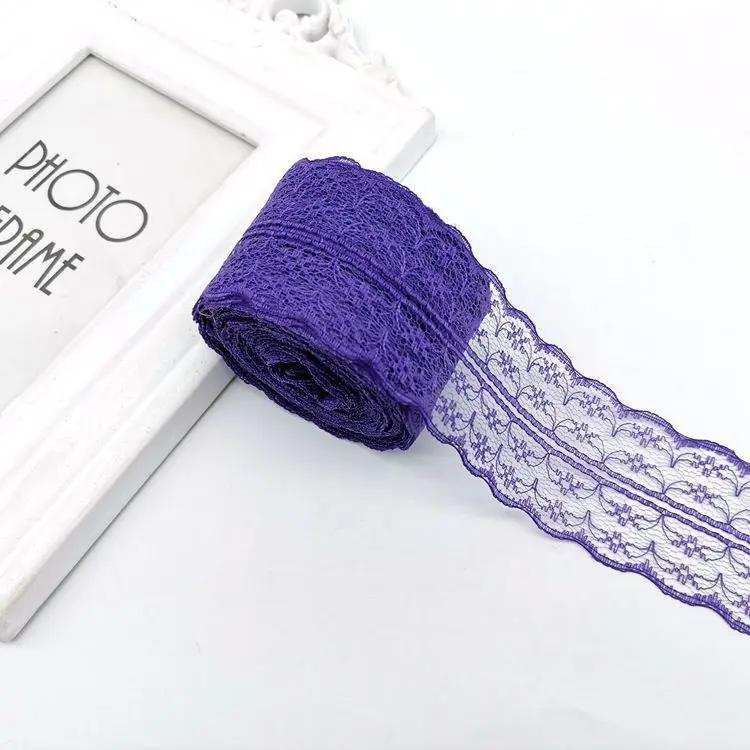 10 метров/рулон 4,5 см Красная Черная Синяя Вышивка Кружевная Лента DIY Одежда Швейная Ткань Свадьба Рождество Хэллоуин Подарок Украшение