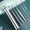 6Pcs Silver Stainless Steel Ear Cleaning Kit Earwax Cleaner Tools
