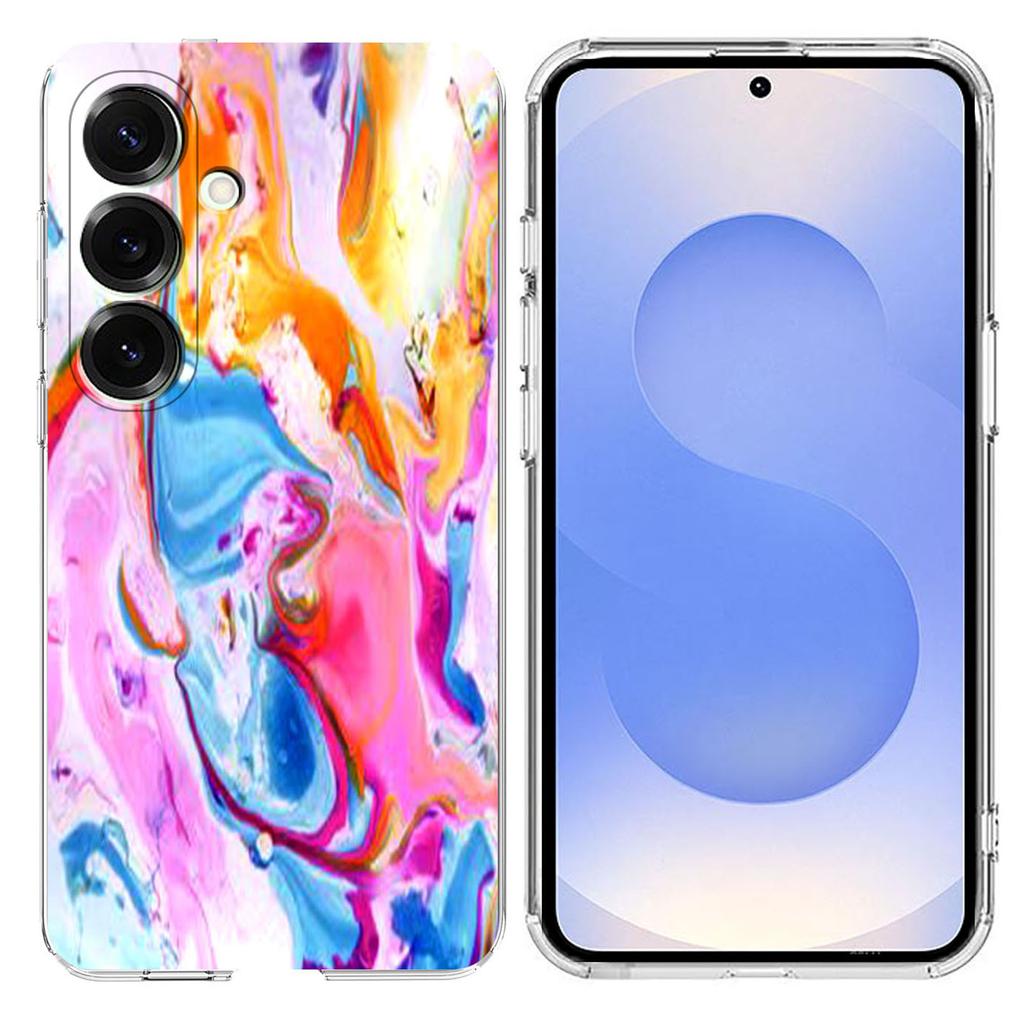 Для Samsung Galaxy S25 FE Чехол Мраморный узор Печать Мягкий ТПУ Чехол для телефона