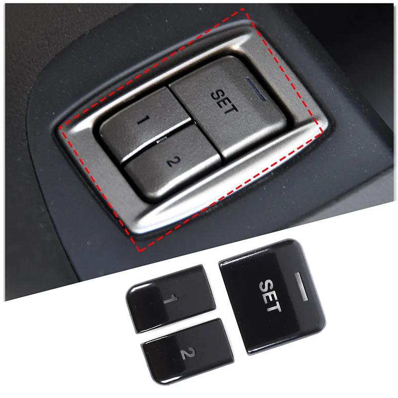For Jaguar XF XJ 2010- aluminum alloy Black Button Stickers Car Accessories Interior AC Gear Switch Repair Decals