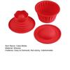 3Pcs/Set Cake Molds Non-stick Easy Demoulding Soft Texture Tear Resistant Baking Silicone Big Top Giant Cupcake Fondant Moulds Cake Bake Tool