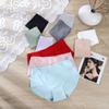 Женское бесшовное нижнее белье Ice Silk, цельное нижнее белье, дышащие сексуальные трусы, треугольные трусики со средней талией