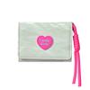 Women Lanyard Wallets Card Holder Tri-Fold Zipper Coin Purse Heart Clutch Bag Portable Girl Short Coin Pouch