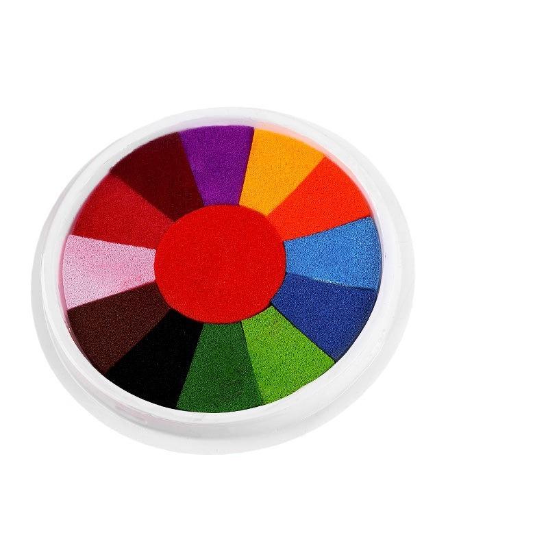 Multi-Color Washable Finger Paint Ink Pad for Children's Crafts and Graffiti Art