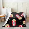 Popcorn All Season,Bed Blanket Cinema Poster Blanket, for Kids Boys Girls Teens Decor Movie Theater Food Blanket Home Decor