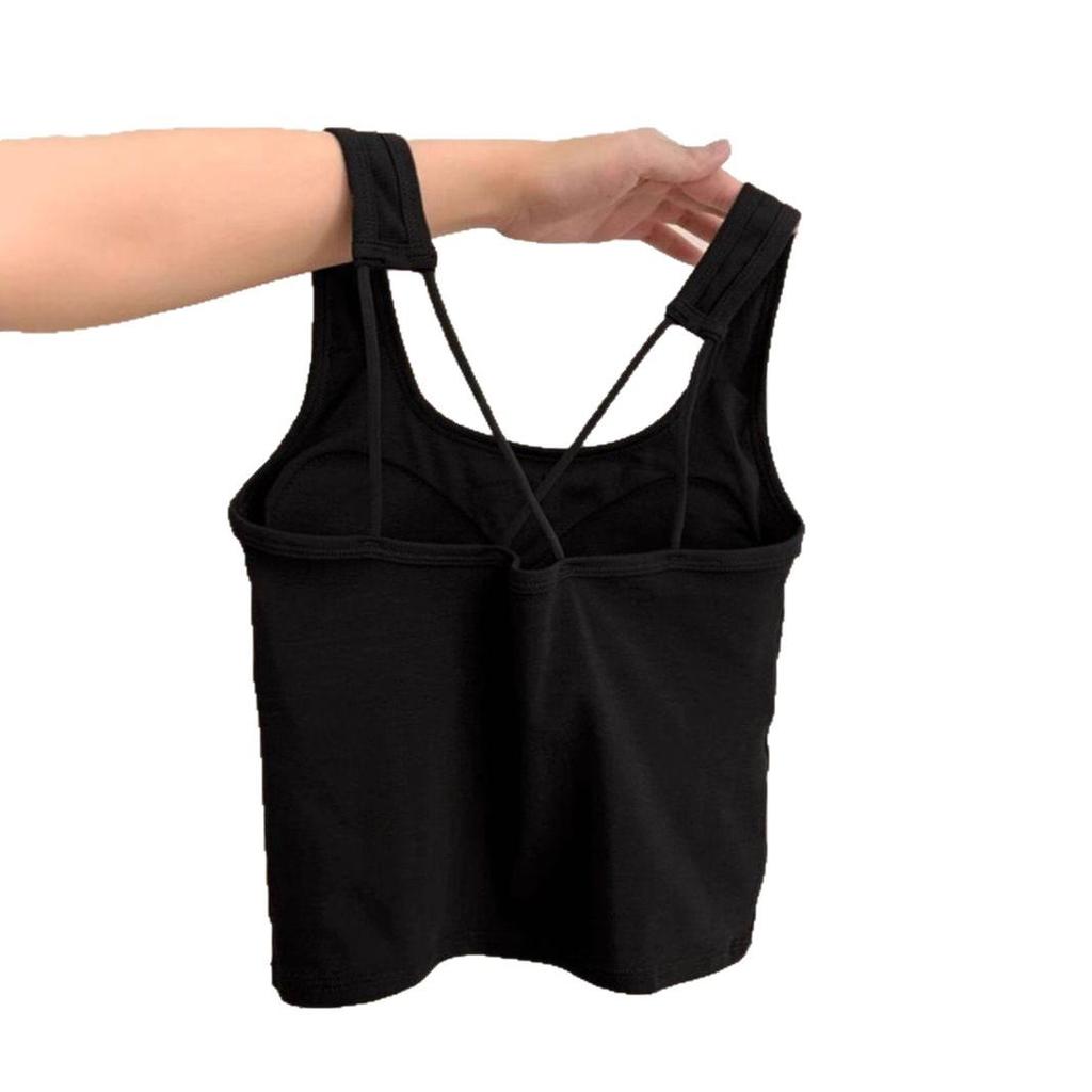 Женская утягивающая майка без рукавов с нагрудными вкладышами – новый стиль 2025 года, универсальный базовый топ.
