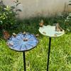 Flower-Shaped Bee Watering Station Rust-resistant Butterfly Bee Mixer Bird Bath Bowl  Backyard