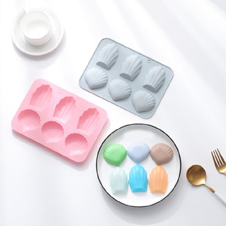 Форма для муссовых тортов 6 ячеек Форма для мадленов из силикона Инструмент для выпечки Легко моется