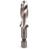6pcs M3-M10 Screw Tap Drill Bits Hss Taps Countersink Deburr Set Metric Combination Bit High Speed Steel Quick Change Hex
