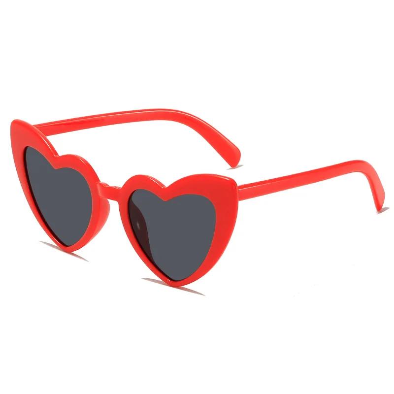 Cute Heart-Shaped Sunglasses For Men And Women Uv Protection Outdoor Beach Street Shooting Sun Protection Glasses Eye Protection