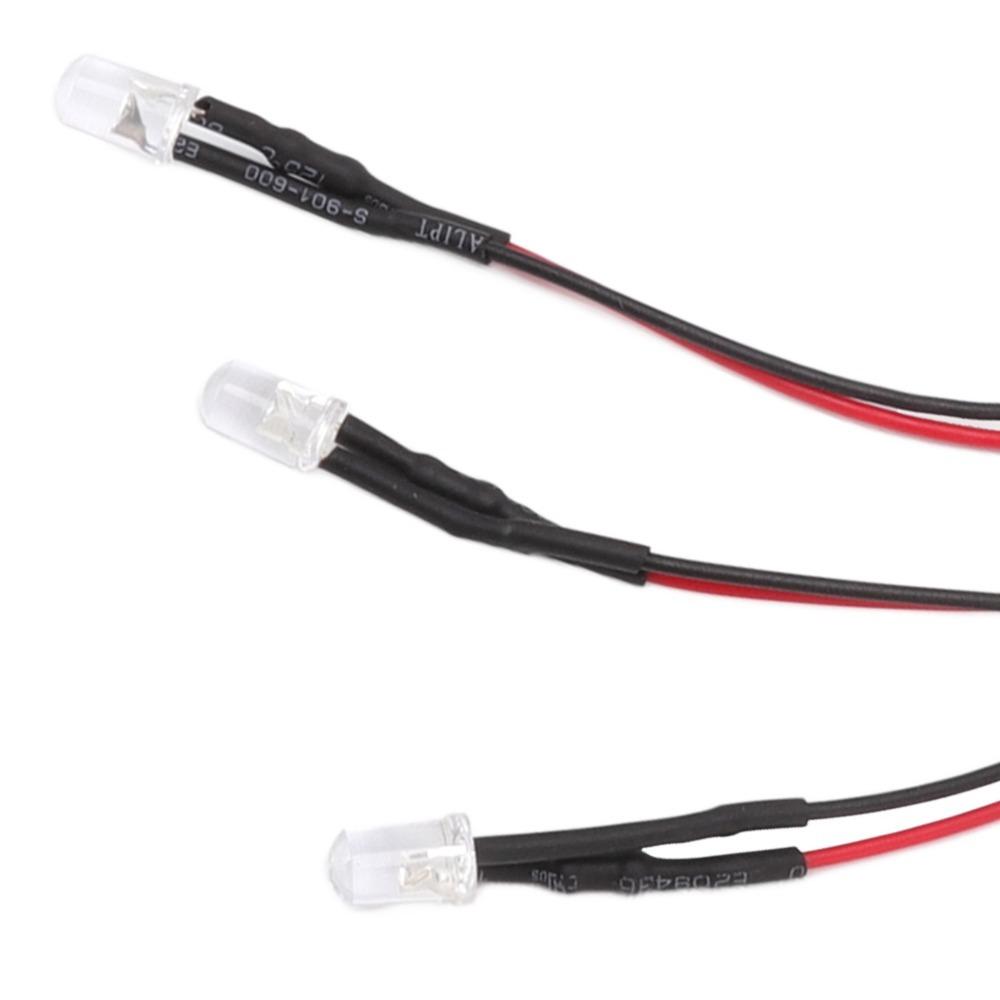 20PCS 5mm Prewired LED Diodes 5‑12V LED Light Diodes Bright Mini LED Diodes  DIY Projects