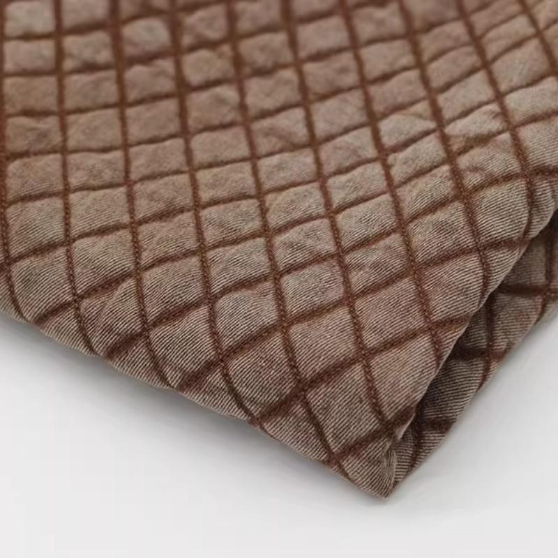 Стеганая Хлопковая Стирка Деним Ткань Осень Зима Ретро Утолщенная для Одежды Сумки Дизайнерская Ручная Работа Diy Швейный Материал Ткань