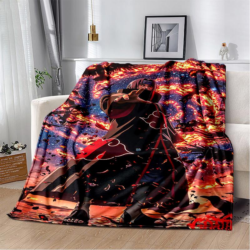 3D N-Наруто Мультфильм Аниме И-Итачи Фланелевое Одеяло Мягкое Теплое Плед для Спальни Гостиной Кровати Путешествий Кемпинга Пикника Ребенка