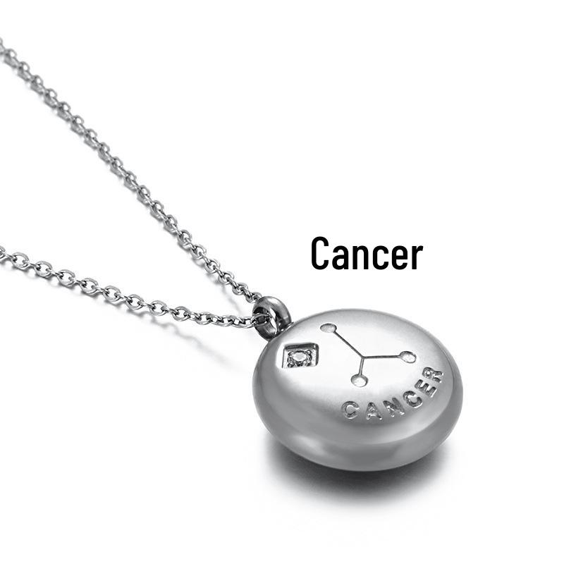 Женское ожерелье Kalen из титановой стали с бриллиантами «Двенадцать созвездий» - Модные украшения в японском и корейском стиле