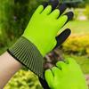 1 Pair Garden Gloves Puncture-resistant Breathable Hard-wearing Latex Coated Gardening Gloves Indoor/Outdoor Protective Working Gloves
