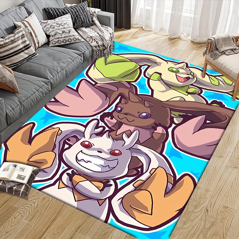 Digimon Dreamy Illustration Area Rug, Digimon Fan Cozy Carpet, Perfect Gift.chl
