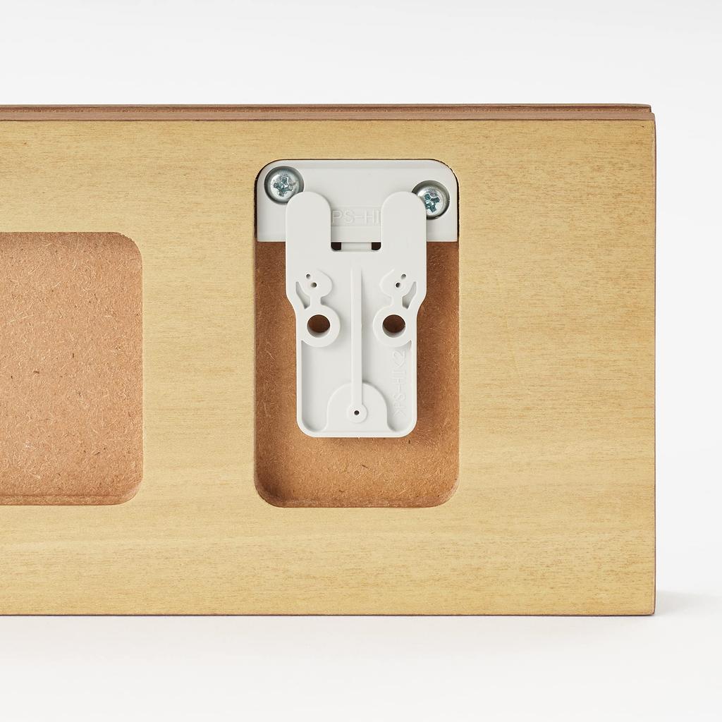 MUJI Тройная 44см Ширина x Глубина x 10см Изделие 44505199 Настенная мебель, Вешалка, Орех, 2,5см Высота, Номер