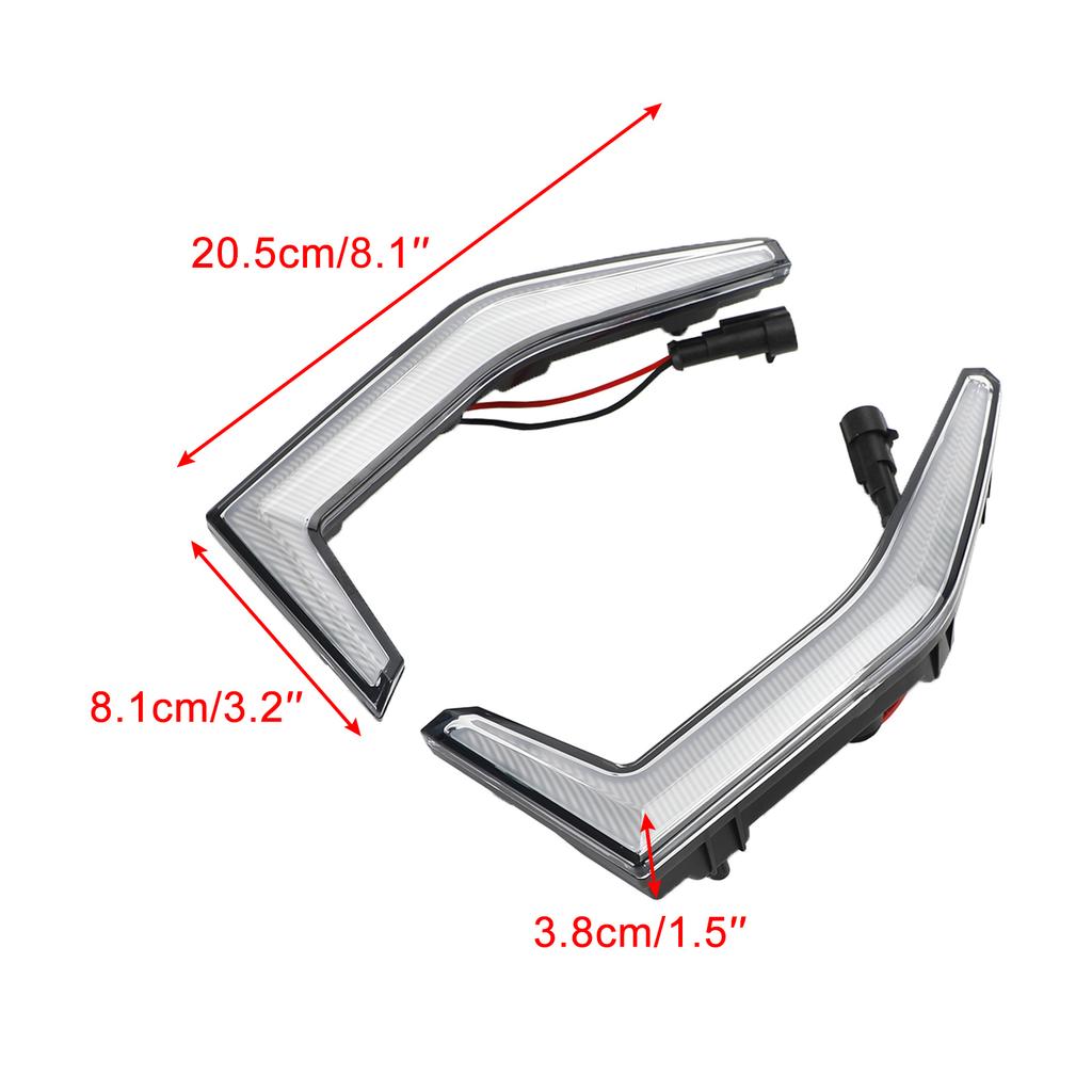 Fang Accent Grill Lamps LED Front Light For Kawasaki Teryx KRX 1000 2020-2023