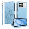For Xiaomi Redmi K90 5G/Poco F8 Pro Case RFID Blocking Imprinted Dog Pattern PU Leather Phone Cover with Wrist Strap