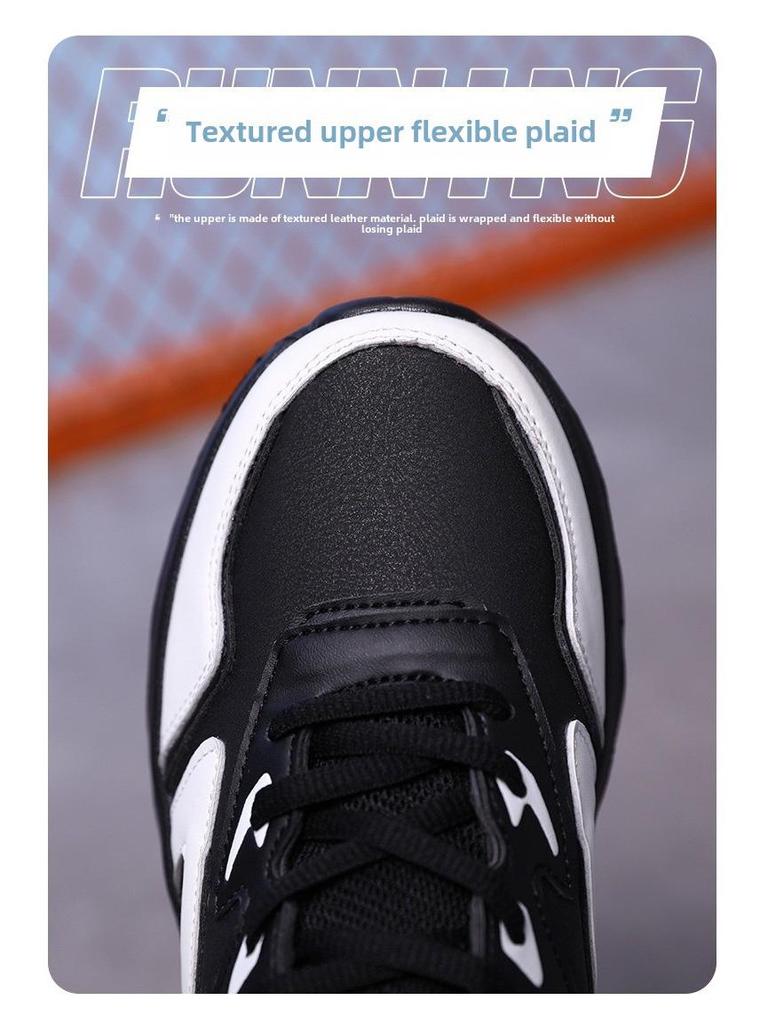 Женские осенние кожаные водонепроницаемые кроссовки для бега — легкие, с мягкой подошвой, в повседневном стиле