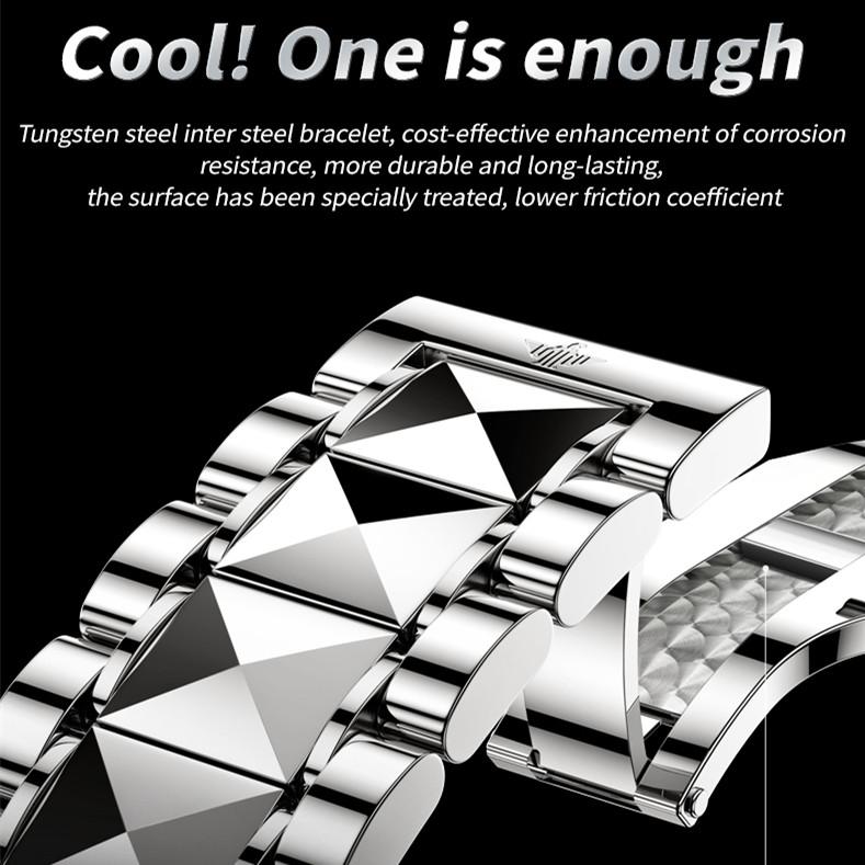 OUPINKE Мужские часы полностью автоматические механические часы с полым механизмом мужские часы высокого класса