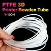 Трубка из ПТФЭ для 3D-принтера 1,75 мм Вн.Д. 2,5 мм Нар.Д. 4 мм Тефлоновая трубка Боудена для экструдера Совместима с большинством FDM 3D-принтеров Оптом 1-100 метров Расходомер воздуха 3