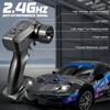 1:Радиоуправляемая дрифт-машина 24-го масштаба, 4WD, 2,4 ГГц, 28 км/ч, высокоскоростная гоночная машина из сплава металла с дрифт-шинами, барьерами и светодиодной подсветкой, подарок для мальчиков