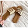 Женские тапочки, летние, новые, пляжные, повседневные, износостойкие, водонепроницаемые, женские, плетеные, ретро, пляжные тапочки Mujer De Zapatillas